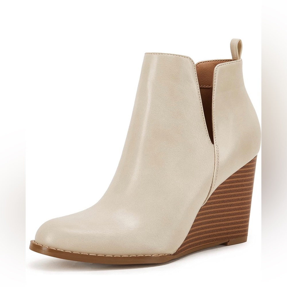 New PiePieBuy Women's Classic Pointed Toe Ankle Boots Slip on